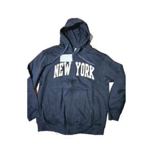 New York Black Graphic Hoodie