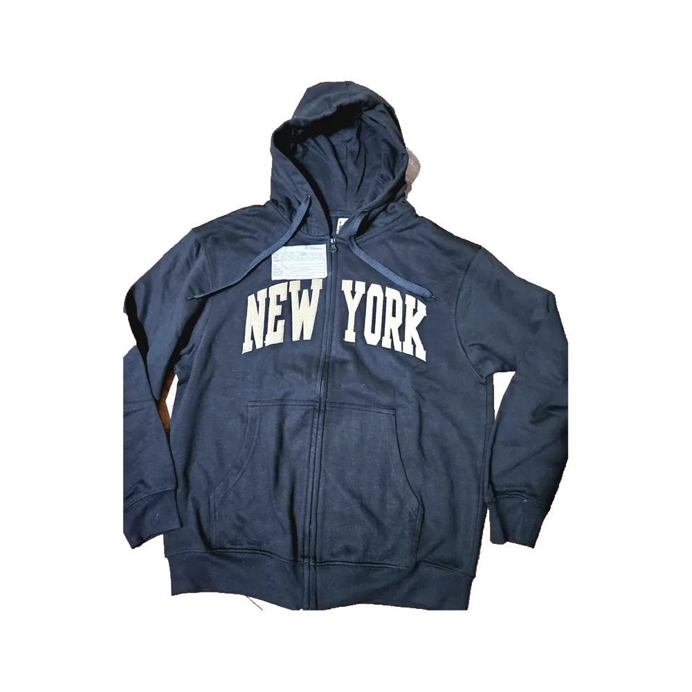 New York Black Graphic Hoodie