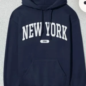 New York USA Pullover Hoodie – Navy