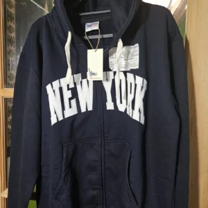 New York Full-Zip Hoodie – Navy
