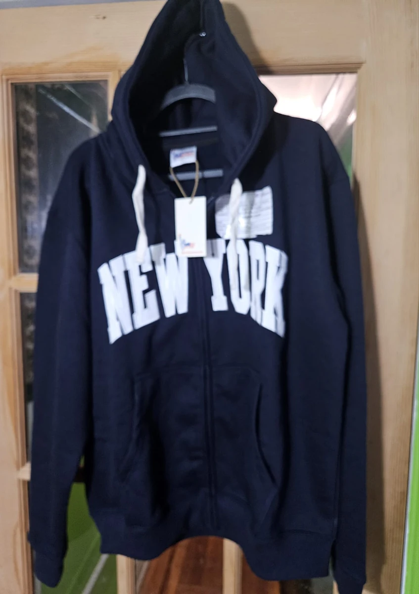 New York Full-Zip Hoodie – Navy - Image 2