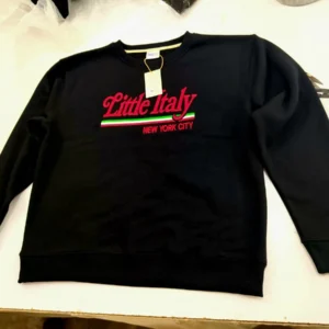 Little Italy Graphic Sweatshirt – Black