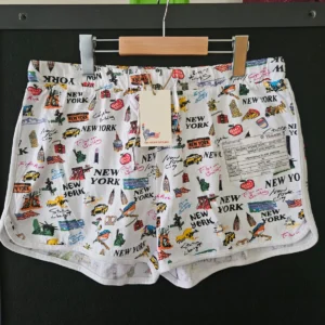 New York All-Over Print Casual Shorts