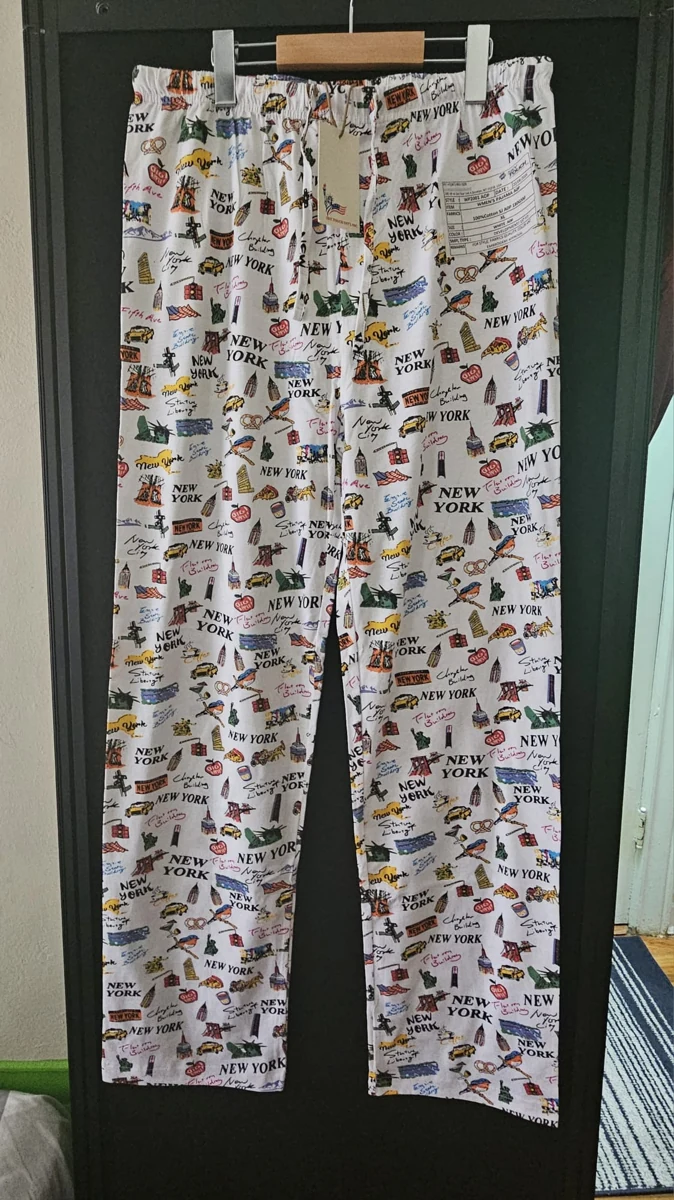 New York All-Over Print Casual Pants