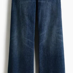 Wide-Leg Patch-Pocket Jeans – Denim Wash Collection