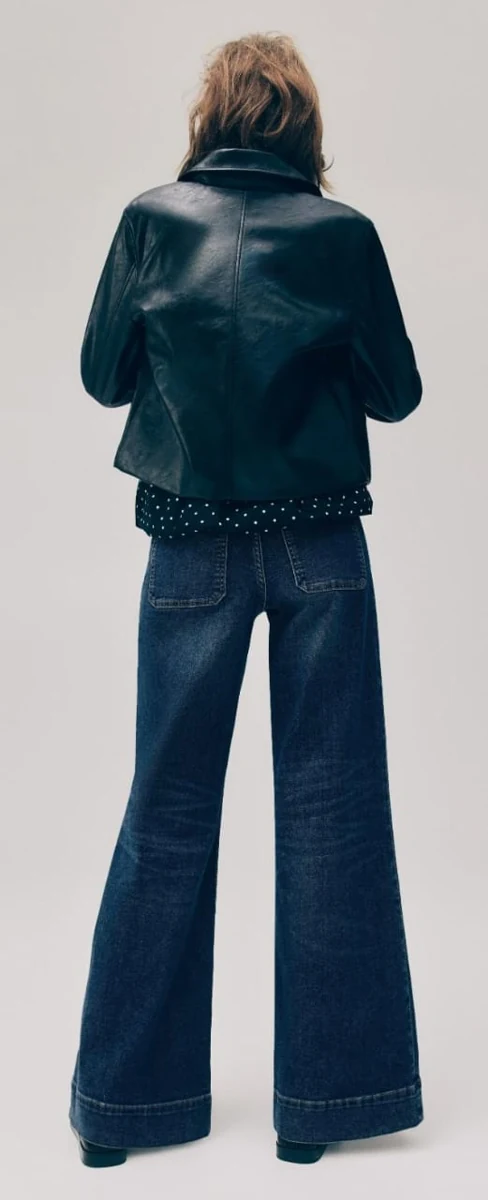 Wide-Leg Patch-Pocket Jeans – Denim Wash Collection - Image 5
