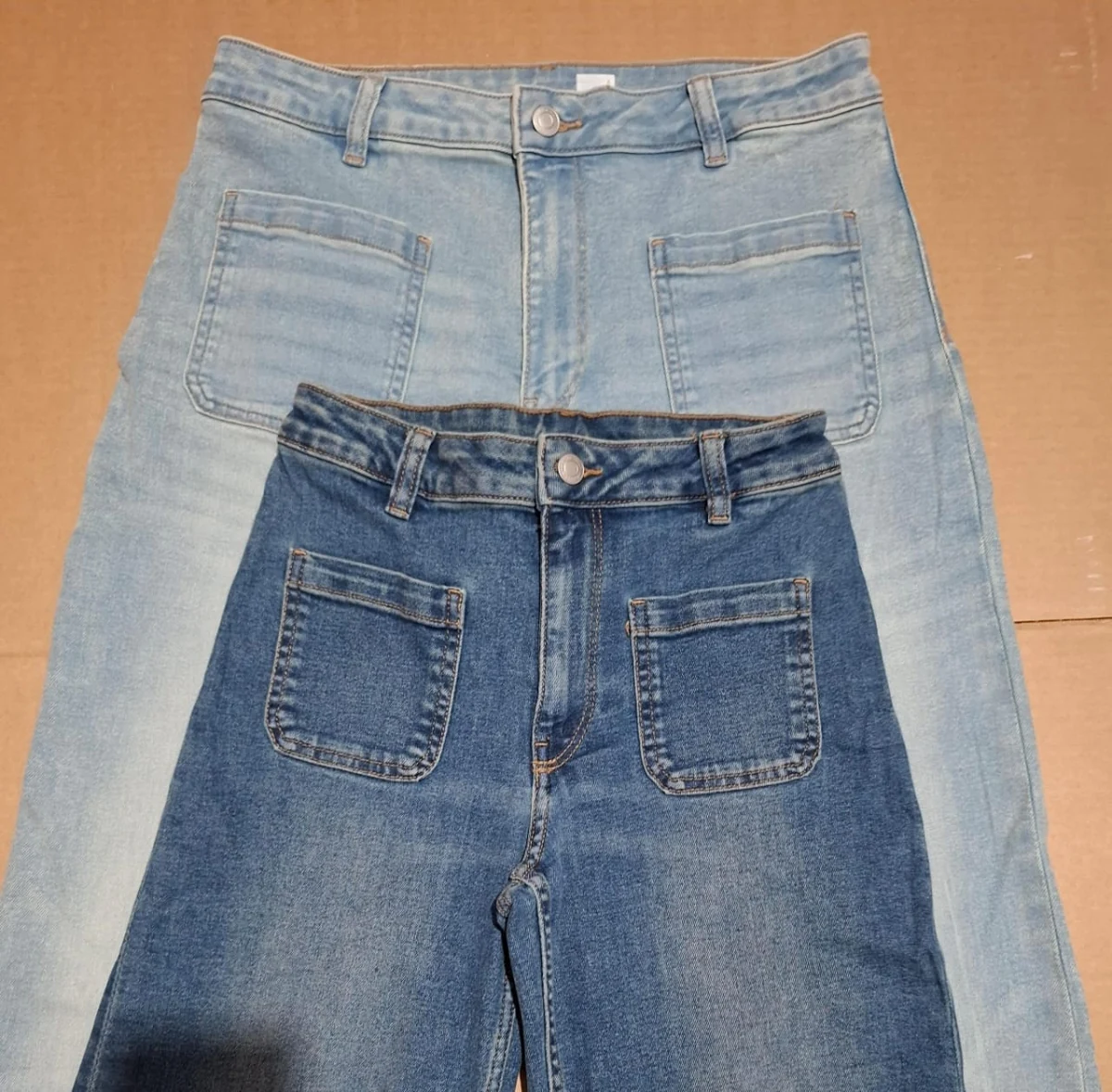 Wide-Leg Patch-Pocket Jeans – Denim Wash Collection - Image 7